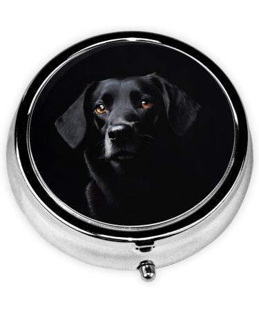 Portable 3 Compartment Puppy Dog Round Pill Box - Mini Travel Medicine Organizer for Vitamins & Tablets - Buy Online on GoSupps.com