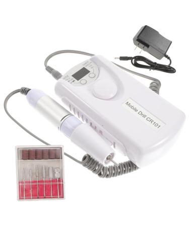 POPETPOP 1 Set Nail Polisher Polishing Sheet Abs Girl White