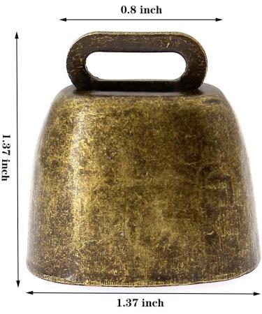 AYECEHI 4 Pack Anti-Lost Grazing Animal Bells for Cow Horse Sheep - Bronze - Buy Online on GoSupps.com