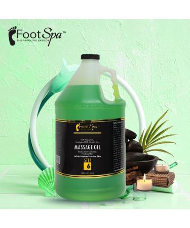 Foot SPA Massage Oil with Eucalyptus Extract - 128 Oz | Professional Full Body Massage Therapy for Sore Muscles & Dry Skin Repair - Manicure & Pedicure Essential - Buy Online on GoSupps.com