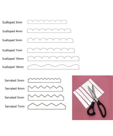 Stainless Steel Fabric Paper Pinking Craft Scissors - Zig Zag Serrated Edges - 4mm Size - for Embroidery, Sewing, and Upholstery - Buy Online on GoSupps.com
