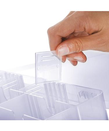 Foraineam Double Sided Clear Nail Polish Organizer Box - Holds 48 Bottles with Adjustable Dividers - Nail Tools Holder Case - 2 Pieces - Buy Online on GoSupps.com
