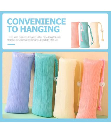 FRCOLOR 3pcs Soap Bags Exfoliating Mesh Pouches for Soap Saving & Storage | Ideal for Bathing & Shower - Buy Online on GoSupps.com