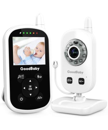 Video Baby Monitor with Camera and Audio - Auto Night Vision,Two-Way Talk, Temperature Monitor, VOX Mode, Lullabies, 960ft Range and Long Battery Life UU24