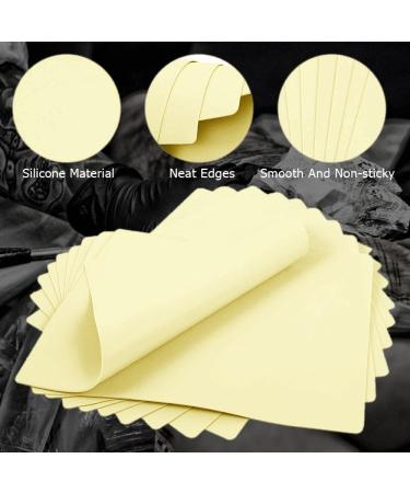 Yuelong 10Pcs Blank Tattoo Practice Skin - Double Sided Fake Skin 6x8in - Silicone Pads for Tattooing and Microblading Practice - Thick 1.2mm - Ideal for Beginners and Experienced Artists - Buy Online on GoSupps.com