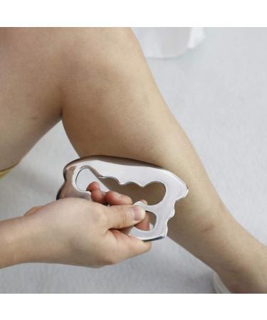 JustSun Gua Sha Scraper - Stainless Steel IASTM Tool for Soft Tissue Massage & Muscle Pain Relief - Buy Internationally - Buy Online on GoSupps.com