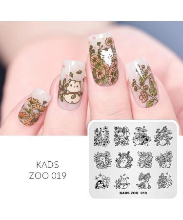 KADS Nail Art Stamping plate Nail Template Nail Art Design Tool Nail DIY Design Image Plate (ZO019) - Buy Online on GoSupps.com
