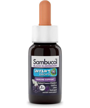 Sambucol Black Elderberry Infant Drops for 6+ Months | 0.68 fl oz (20 ml) - Buy Online on GoSupps.com