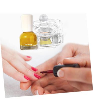 2pcs nail glass crystal cup Glass Nail Cup Transparent Glass Dappen Dish containers with lids monomer acrylic nail liquid dish Liquid Styling nails glass jar manicure 4X4cm Transparent Color 2 - Buy Online on GoSupps.com