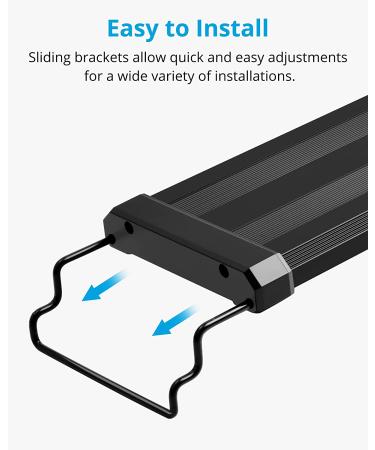 NICREW Classic LED Aquarium Light | Extendable Brackets | White & Blue LEDs | 12-18 Fish Tank Light - Buy Online on GoSupps.com