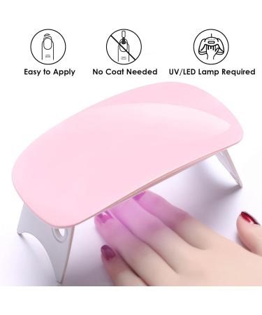 Semi Cured Gel Nail Strips - Self-Adhesive French Tip Manicure Wraps for Long Lasting Results - UV/LED Lamp Required - Buy Online on GoSupps.com