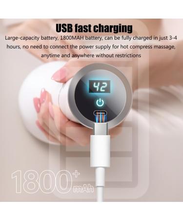 Abdominal Massage Device - Heated Waist Massager with 3 Temperature & Intensity Levels | Intelligent Timing & Display for Deep Relaxation - Buy Online on GoSupps.com