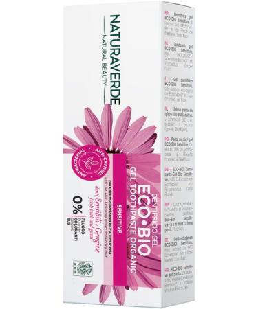 Naturaverde | BIO - ECO BIO Sensitive Toothpaste with Echinacea and Indian Fig Extract for Sensitive Teeth and Gums 0% Fluoride 6 x 75 ml - Buy Online on GoSupps.com