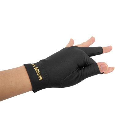 Fockety Pool Cue Gloves | Universal Durable Billiard Gloves | Breathable Right Hand Black - Shop Now! - Buy Online on GoSupps.com