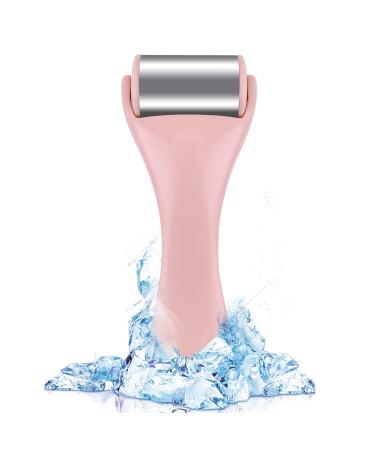 Pink Stainless Steel Ice Roller for Face & Eye - Pain Relief, Migraine, Puffiness - Cold Facial Roller for Redness, Headaches - Skincare Massager - Buy Online on GoSupps.com