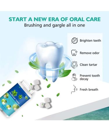 TeetClean Mouthwash Tablets - Natural Probiotics for Teeth Whitening & Oral Care (Apple 2PC) | Herbal Super Whitening & Restorative Formula - Buy Online on GoSupps.com