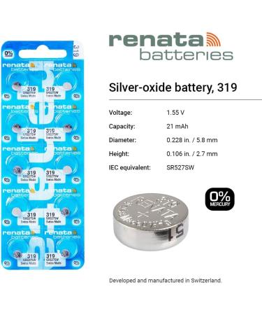 Buy Rayovac 319 Watch Coin Cell Battery - Renata | International Shipping Available - Buy Online on GoSupps.com