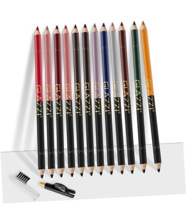 PLAFOPE 12pcs Lip Liner Eyeliner Make up Lipliner Black Waterproof Eyeliner Natural Pen Gel Eyeliner Plastic - Buy Online on GoSupps.com