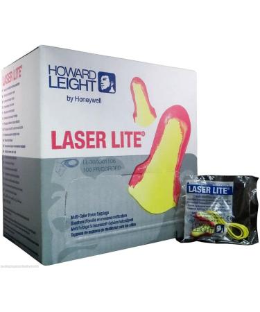Leight Laser-Lite T-Shape Earplugs - Single Use Polyurethane Foam 100 Pairs for Optimal Noise Protection - Buy Online on GoSupps.com
