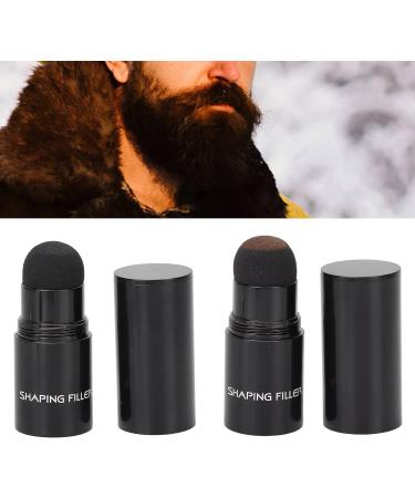 Dark Brown Beard Makeup Powder - Windproof & Sweatproof for Hair Loss Shadow & Thinning Grey Hairline - Root Touch Up Formula - Instant Concealment for Men - Buy Online on GoSupps.com