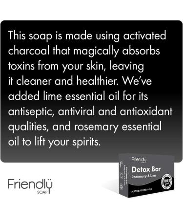  Friendly Soap Friendly Soap Detoxifying Natural Activated Charcoal Soap (Pack of 6) - Buy Online on GoSupps.com