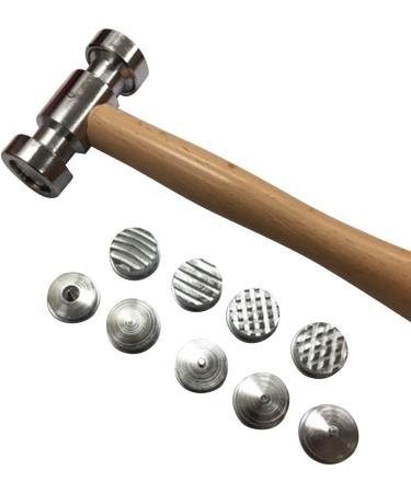 10-1/2 Inch 9-in-1 Interchangeable Faces Texturing Metal Forming Jewelry Hammer - Buy Online on GoSupps.com