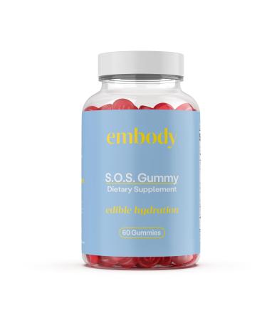 Embody: 60 Multivitamin SOS Gummy | Vitamin D Supplement for Dry Itchy Skin | Repair Skin Barrier & Increase Hydration | Healthy Skin with MSM Zinc and Evening Primrose Oil