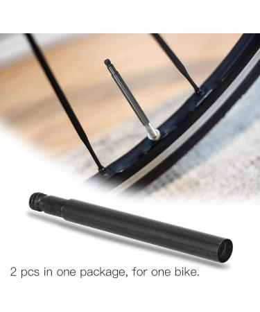 2 Pack Black 60mm Bicycle Presta Valve Extender Inner Tire Valve Accessory - Buy Online on GoSupps.com