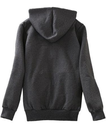 Buy Ronony Women's Long Autumn Winter Fleece Jacket Coat - Plush Warm Hooded Fleece Jacket in Gray - XL Size - Perfect for Cold Weather - Buy Online on GoSupps.com