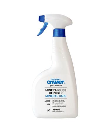 Cramer Mineral Cast Bathroom Cleaner 750 ml Against Limescale and Dirt - Spray Cleaner for Mineral Casting Sinks Bathtubs - Gentle Special Cleaner for Shiny & Matte Artificial Stone Surfaces