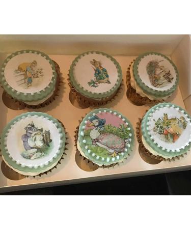 Vintage Cupcake Toppers Edible Rice Paper - 15 cut out 5 cm diameter - Buy Online on GoSupps.com
