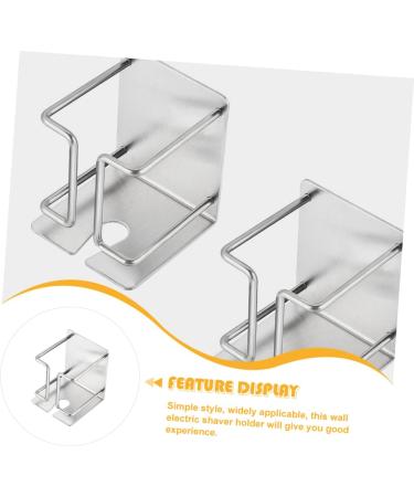 Ipetboom Stainless Steel Razor Hanger Wall Stand | Metal Organizer Holder for Electric Shavers & Hair Dryers | Durable Inoxlm Storage Solution - Buy Online on GoSupps.com
