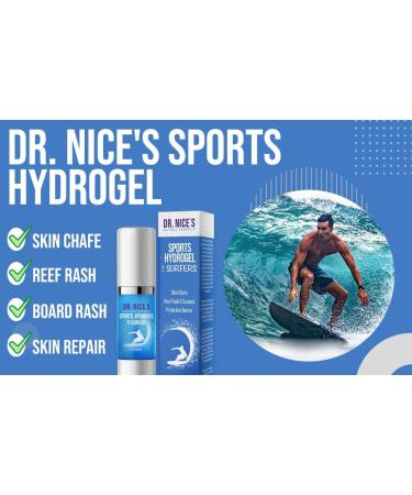 Dr. Nice's Sports Hydrogel - for Surfers | for Protective Barrier for Skin Chafe, Reef Rash & Scrapes | Gel Provides Cooling Sensation and Calms Skin Irritation - Buy Online on GoSupps.com
