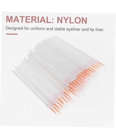 FOMIYES 200 Pcs Disposable Eyeliner Brush Liquid Eyeliner Powder Eyeliner Brush Nylon Fiber Brush Miss Face 8.5x0.3cmx2pcs Whitex2pcs - Buy Online on GoSupps.com