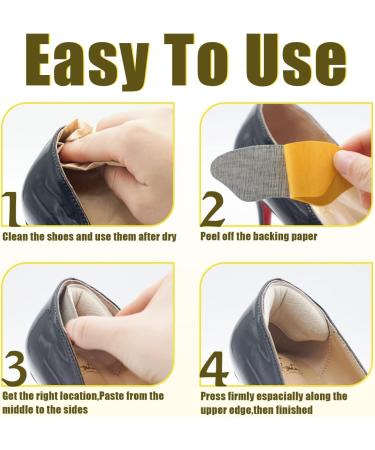 Pale Apricot Heel Grips Liners for Loose Shoes - Prevent Heel Blister & Slip - Buy Online on GoSupps.com