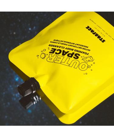 Starface Outer Space Foaming Body Cleanser - 8oz | Daily Body Wash for Acne-Prone Skin with Exfoliating AHAs and Calming Cica - Buy Online on GoSupps.com