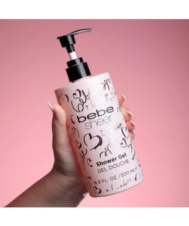 bebe Sheer Shower Gel - Moisturizing Body Wash Women with Apple and Green Floral Notes - Leaves Skin Hydrated Soft and Silky - 16.9 oz - Buy Online on GoSupps.com