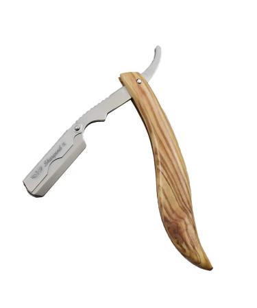Professional Vintage Straight Edge Barber Razor | Premium Stainless Steel Shavette for Men | Includes PU Leather Storage Bag | Perfect Moustache & Beard Shaper - Buy Online on GoSupps.com