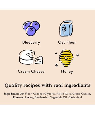 Bocce's Bakery Berries & Cream Dog Treats | Wheat-Free Soft & Chewy Cookies | Made in USA with Real Ingredients | Cream Cheese & Blueberry Flavor | 6 oz - Buy Online on GoSupps.com