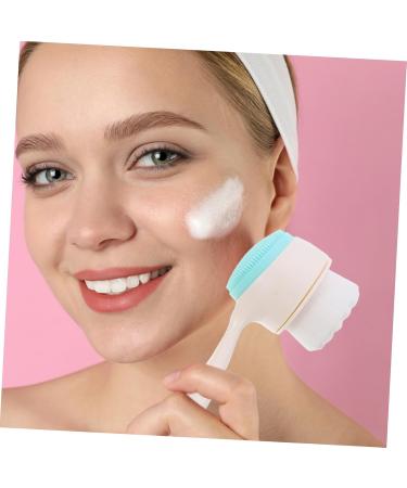 Angoily Manual Face Brush Pore Deep Skin Care Tools Silicone Face Cleansing Brush Hair Accessories Hand Wash Brush Deep Pore Child Scrub Brush Artificial Fiber Handheld - Buy Online on GoSupps.com