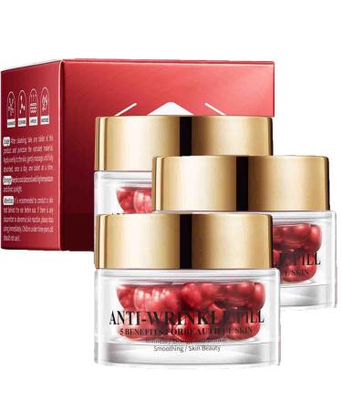 SADOER Anti Wrinkle Pill SADOER Anti-Wrinkle Pill Serum for Face Sadoer Anti Wrinkle Essential Oil Firming Lifting Anti-Aging Serum Capsule (3)