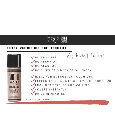 Watercolors Root Concealer Spray - Professional Salon Quality Cover Up for Gray Roots - 2oz Brown Root Concealer - Buy Online on GoSupps.com