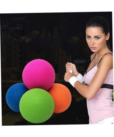 Gleavi 6 STK Yoga Ball Set - Self-Massage Peanut Roll & Fascia Ball for Fitness - Violet Lacrosse Massage Balls (12.1x6.1CM) - International Shipping Available - Buy Online on GoSupps.com
