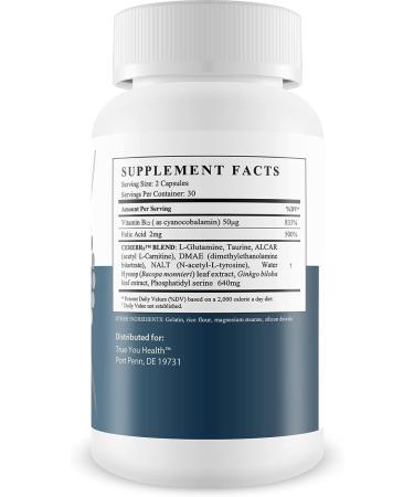 Premium Advanced Memory Formula Supplement for Brain - 60 Count Pills with Ginkgo Biloba & L-Glutamine - Buy Online on GoSupps.com