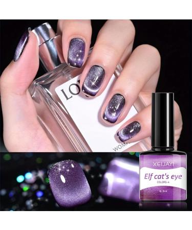 Cat Eye Gel Nail Polish Set With Magnetic Stick-9d Holographic Magnetic Nail Polish-6 Colors Red Purple Green Glitterbels Gel Polish-Gel Nail Art Kit-Manicure Set For Women - Buy Online on GoSupps.com