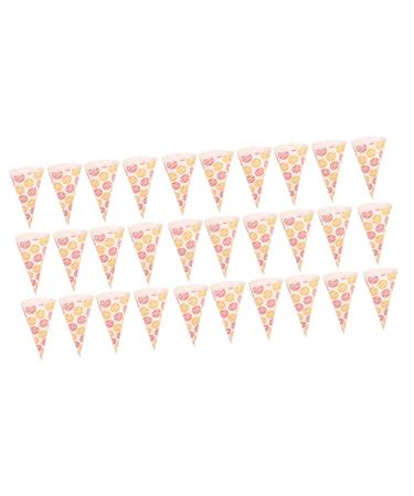 DOITOOL 100 Pcs Popcorn Bag Mini Candy Cookie Packaging Bags Christmas Cone Bags Pink Marshmallows French Fry Holder Pink Gift Bag Cookies Bags Pink Popcorn Child Paper Wedding Packing Bag