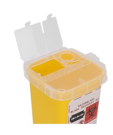 Storage Socket for Old Razor Blades | Portable Sharp Object Container | Yellow Razor Blade Disposal Bank - Buy Online on GoSupps.com