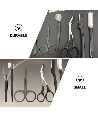 Frcolor Beauty Makeup & Eyebrow Tools Set - Stainless Steel Eyebrow Scissors & Facial Trimmer for Women - 12.6cm Precision Razor - Buy Online on GoSupps.com