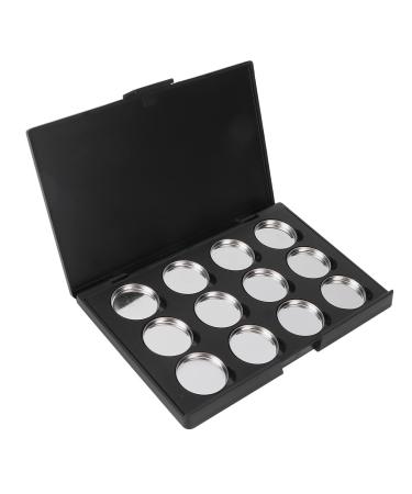 Empty Eye Shadow Box 12 Colors Portable Waterproof Empty Makeup Palette with Metal Round Pans for Lipstick Blush for Women Girls