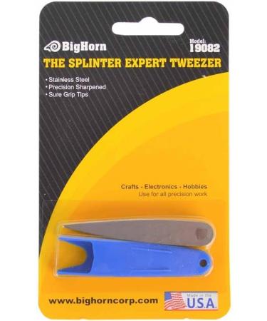 Big Horn 19082-2PK Mini Stainless Steel Precision Tweezers, 2 Pack - Splinter Removal Tool - Buy Online on GoSupps.com